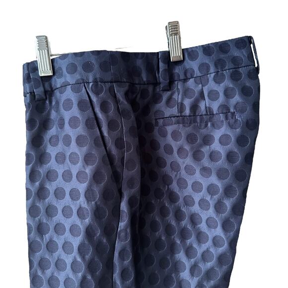 J.Crew City Fit Skimmer Blue Polka
Dots Ankle Pants Size 0 - Picture 6 of 7